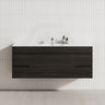 1500mm Shannon Oak floating vanity cabinet with four drawers and two doors 