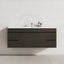 1500mm wall-hung bathroom vanity in Truffle Lini, equipped with 4 drawers and 2 doors