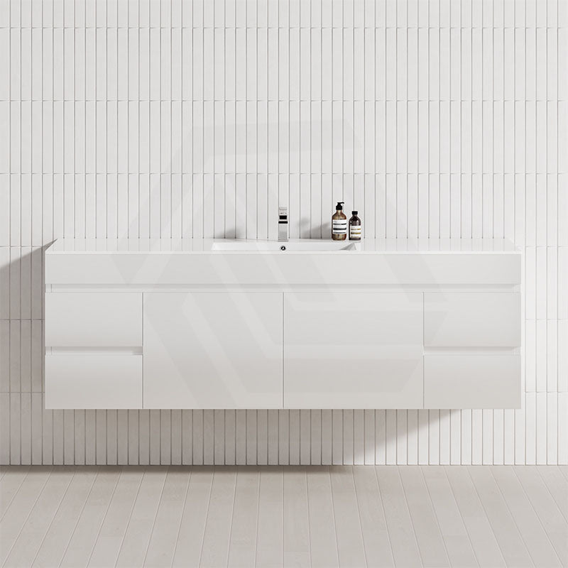 MCH 1800mm Gloss White Wall Hung Vanity