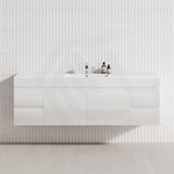 MCH 1800mm Gloss White Wall Hung Vanity