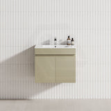 MCH 600mm Gesso Lini Wall Hung Vanity