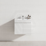 MCH 2-door wall-hung bathroom vanity, featuring a sleek matt finish for a modern look