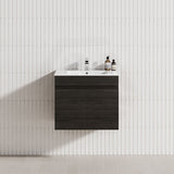 600mm floating Shannon Oak vanity