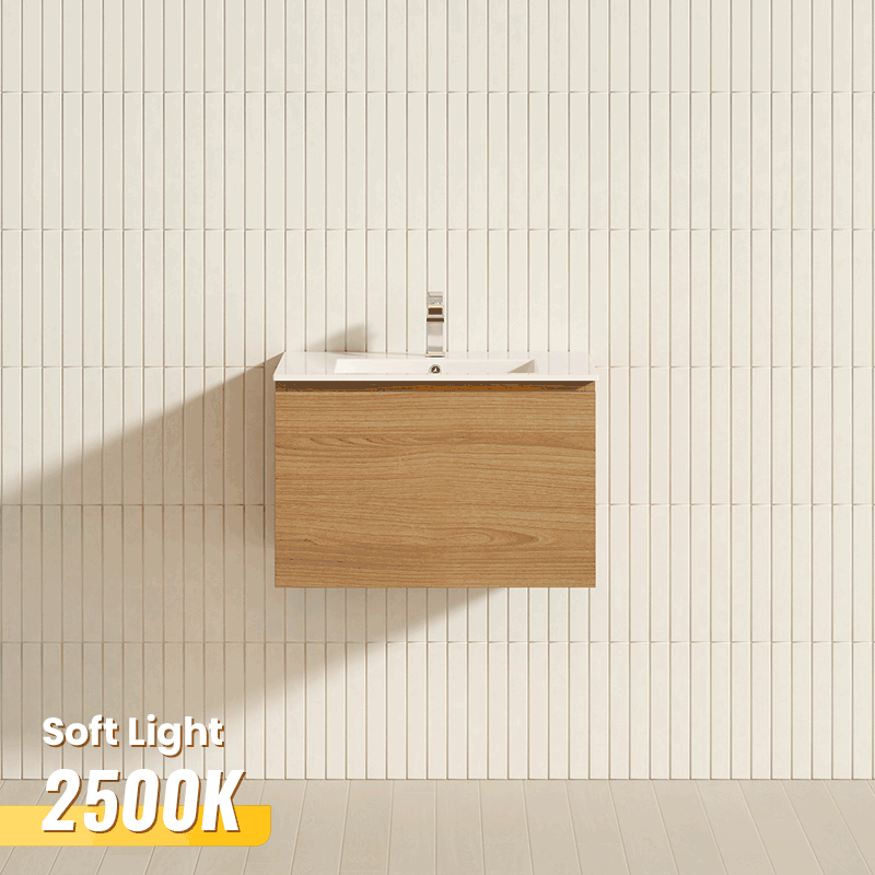 MCH 1-Drawer 600/750/900/1200mm Multi-Colour Wall Hung Bathroom Vanity with Single Bowl