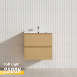 MCH 2-Drawer 600/750/900/1200mm Multi-Colour Wall Hung Bathroom Vanity with Single Bowl