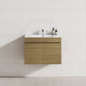 2-Door 750mm Wall Hung Bathroom Floating Vanity Prime Oak