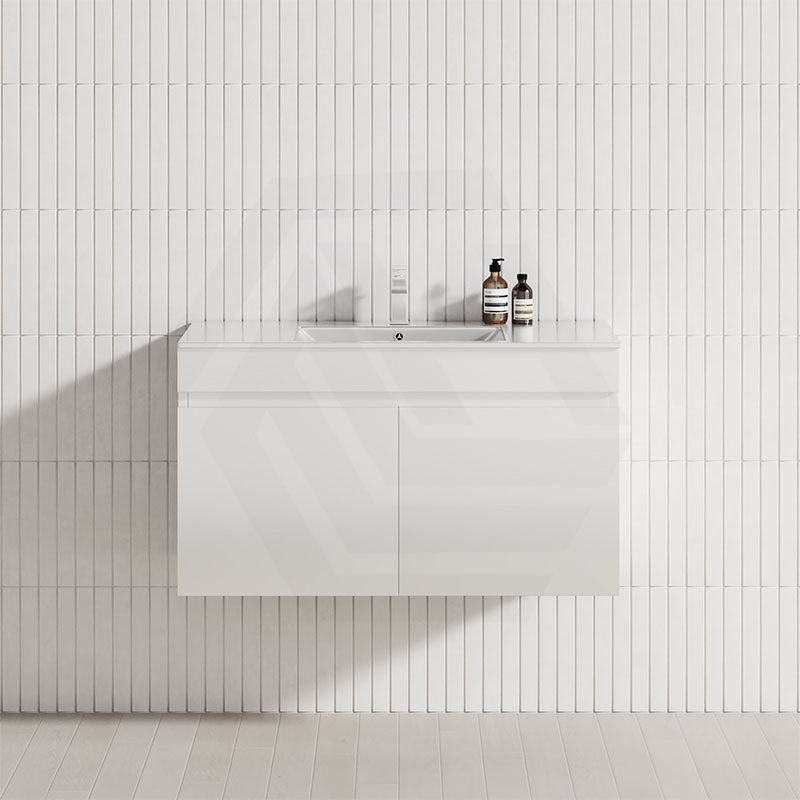 MCH 900mm Gloss White Wall Hung Vanity