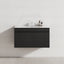 MCH 900mm Matt Black Wall Hung Vanity