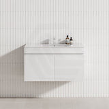 MCH 900mm Matt White Wall Hung Vanity