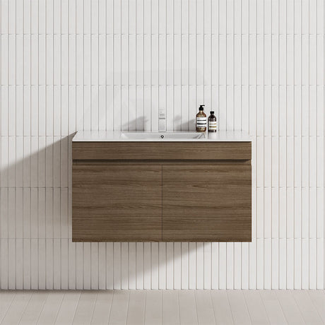 2-Door Narrow 600/750/900mm Bathroom Floating Narrow Vanity Multi-Colour Cabinet Only