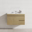 Bathroom 900mm vanity with two right drawers and one door, featuring a modern floating design