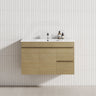 Bathroom 900mm vanity with two right drawers and one door, featuring a modern floating design