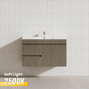 900mm Wall Hung Bathroom Floating Vanity Single Bowl Rocco Lini Cabinet Only
