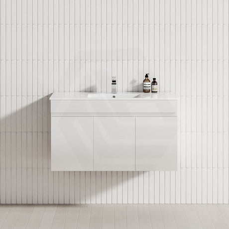 3-Door 900/1200mm Wall Hung Bathroom Floating Vanity Multi-Colour Cabinet Only
