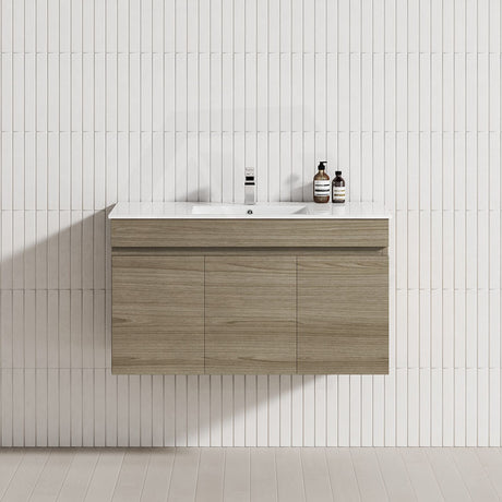 3-Door 900/1200mm Wall Hung Bathroom Floating Vanity Multi-Colour Cabinet Only