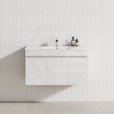 3-Door 900/1200mm Wall Hung Bathroom Floating Vanity Multi-Colour Cabinet Only