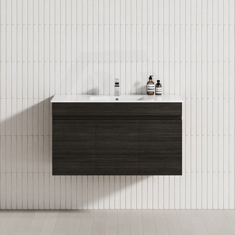 3-Door 900/1200mm Wall Hung Bathroom Floating Vanity Multi-Colour Cabinet Only