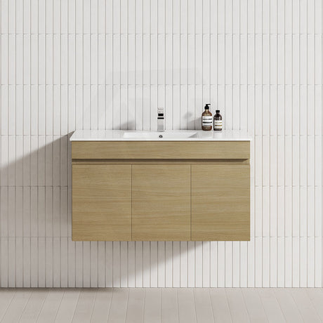 3-Door 900/1200mm Wall Hung Bathroom Floating Vanity Multi-Colour Cabinet Only