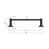 Meir 300mm Round Hand Towel Rail Variant Colour Available
