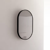 450/600/700/900/1200Mm Bathroom Black Framed Oval Mirror Wall Mounted Mirrors