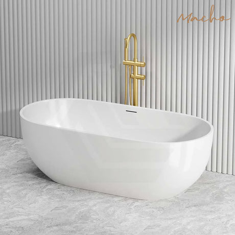 Moah Oval Freestanding Bathtub Acrylic Overflow 1300/1400/1500/1700mm - Variant Colour Available