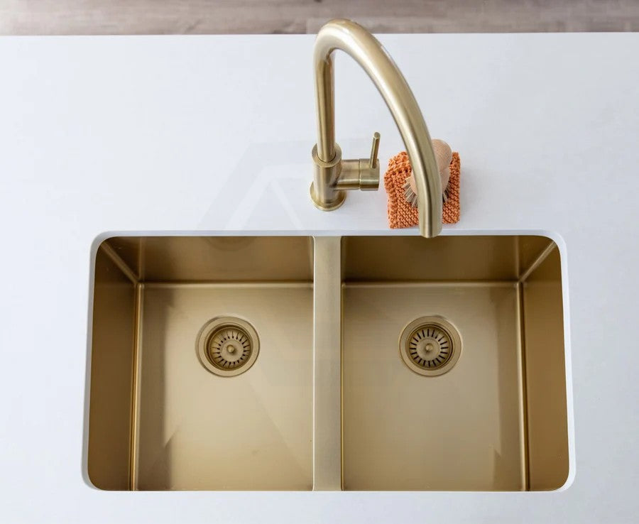 Meir Lavello 760x440x200mm Stainless Steel Double Bowl Kitchen Sink Top/Flush/Under Mount Variant Colour Available