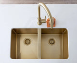 Meir Lavello 760x440x200mm Stainless Steel Double Bowl Kitchen Sink Top/Flush/Under Mount Variant Colour Available