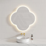 900x900mm Quadrifoil LED Mirror Auto Sensor Frontlit 3 Colours Lighting