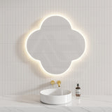 900x900mm Quadrifoil LED Mirror Touch Sensor Frontlit 3 Colours Lighting