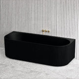 Ceto Fluted Back to Wall Oval Bathtub NO Overflow 1500/1700mm - Variant Colour