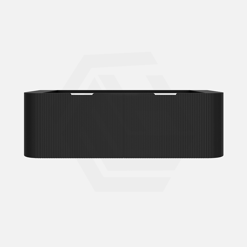 1800mm Ceto Avalon Matt White/Black Double Bowls Wall Hung Bathroom PVC Vanity
