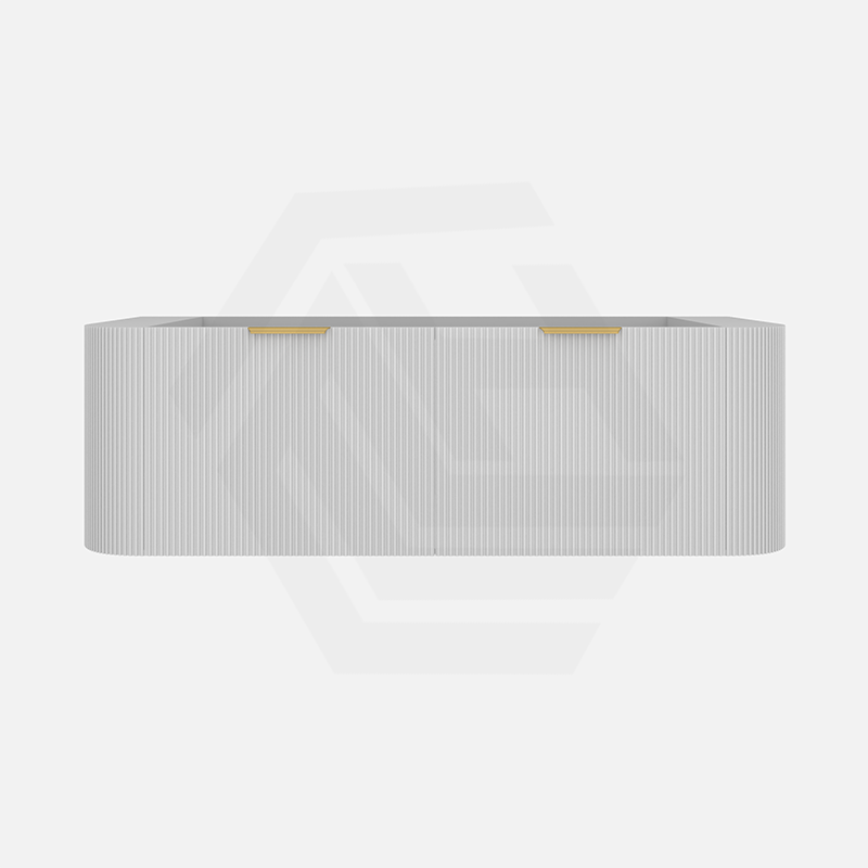1800mm Ceto Avalon Matt White/Black Double Bowls Wall Hung Bathroom PVC Vanity
