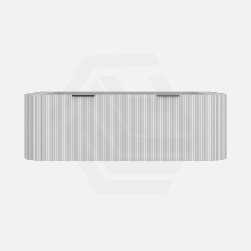 1800mm Ceto Avalon Matt White/Black Double Bowls Wall Hung Bathroom PVC Vanity