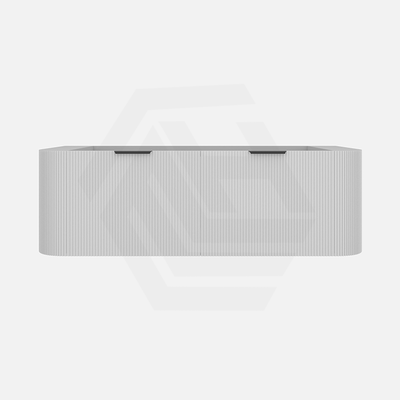 1800mm Ceto Avalon Matt White/Black Double Bowls Wall Hung Bathroom PVC Vanity