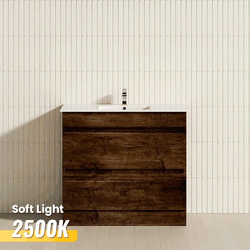 Dark Oak Freestanding Vanities With Kickboard in Australia MyHomeware