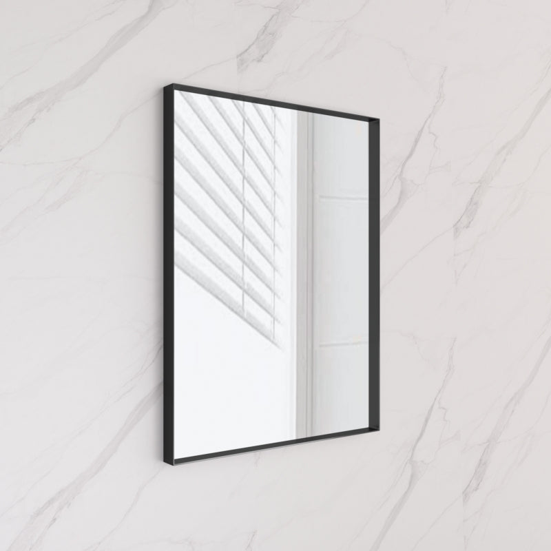 450/600/750/900/1200Mm Bathroom Black Framed Square Mirror Wall Mounted Mirrors