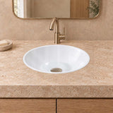 410x410x160mm Inset Ceramic Basin Gloss White Round