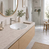 410x410x160mm Inset Ceramic Basin Gloss White Round