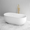 1700mm Mayfair Classic Freestanding Bathtub Oval Gloss White NO Overflow