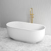 1700mm Mayfair Classic Freestanding Bathtub Oval Matt White NO Overflow
