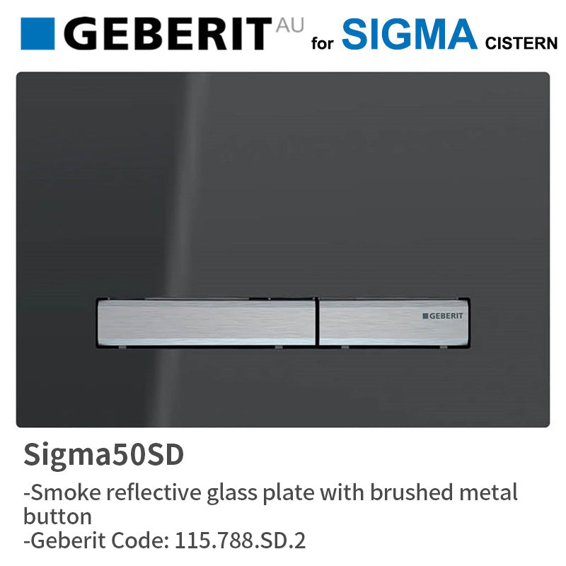 Geberit Sigma50SD Flush Plate Chrome | Flush Button Store