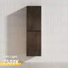 400x300x1350mm Wall Hung Bathroom Vanity Tall Boy DARK Oak Wood Grain PVC Vacuum Filmed MDF Board