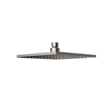 N#1(Nickel) Eden 200Mm Brass Square Brushed Nickel Shower Head Heads