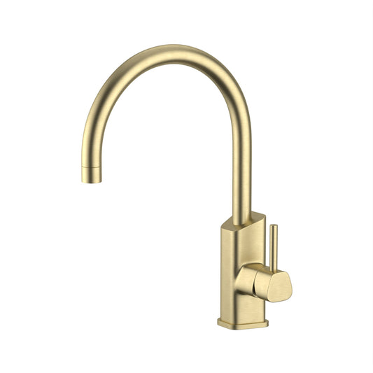 G#2(Gold) X-CLASS XPRESSFIT 304 Stainless Steel Brushed Gold Kitchen Mixer Swivel