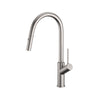 N#1(Nickel) XCALIBRE XPRESSFIT Satin 316 Stainless Steel Alfresco Gooseneck Pull Out Mixer with Dual Spray