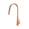 XCEL XPRESSFIT Rose Gold Stainless Steel Retractable Dual Spray Swivel Pull Out Mixer Tap