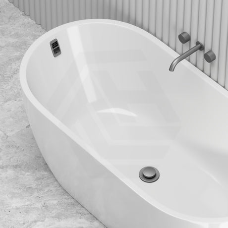 Seima Arko 120 Oval Freestanding Bathtub Acrylic with Smartfill System 1500/1700mm - Matt/Gloss White