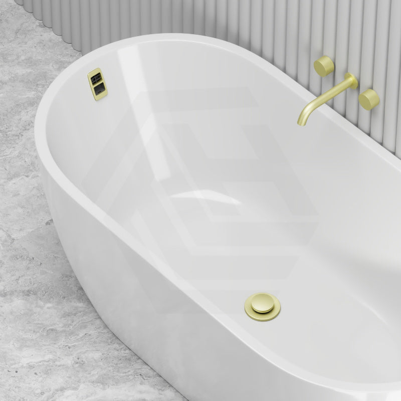 Seima Arko 120 Oval Freestanding Bathtub Acrylic with Smartfill System 1500/1700mm - Matt/Gloss White