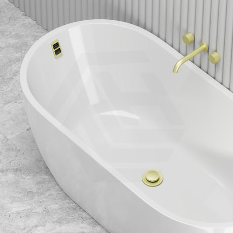 Seima Arko 120 Oval Freestanding Bathtub Acrylic with Smartfill System 1500/1700mm - Matt/Gloss White