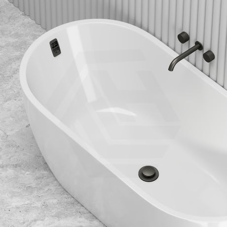 Seima Arko 120 Oval Freestanding Bathtub Acrylic with Smartfill System 1500/1700mm - Matt/Gloss White